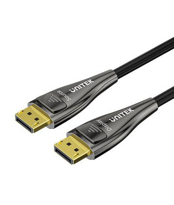 Unitek C1631abk01-20m 8k Fibra Óptica Displayport 2.1 Cable 20m