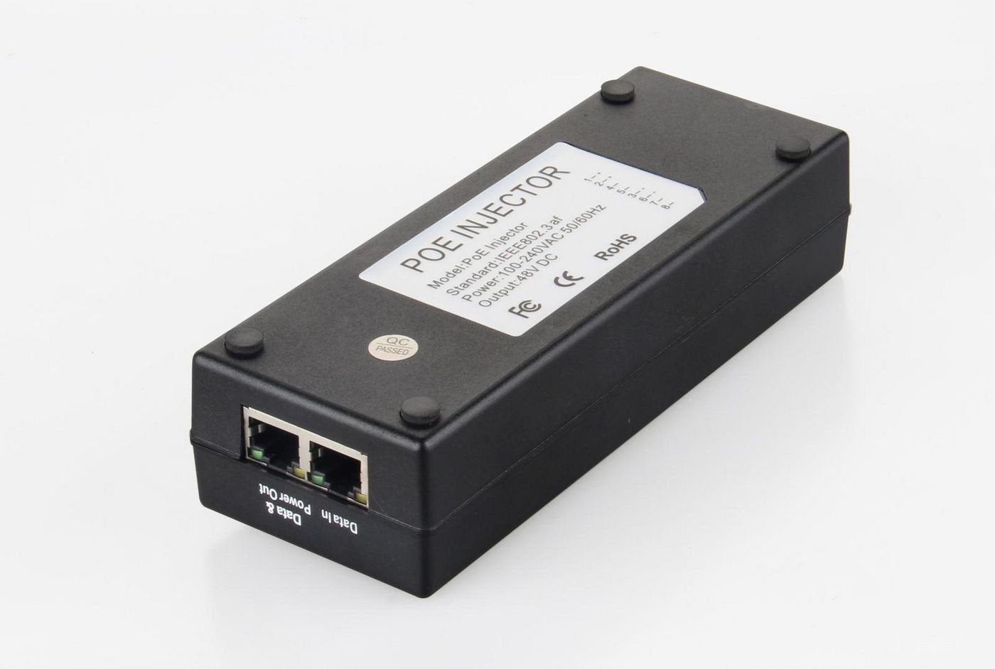 30w 802.3af/At Poe Injector Uk 100-220v, 50-60hz, 52v Dc,