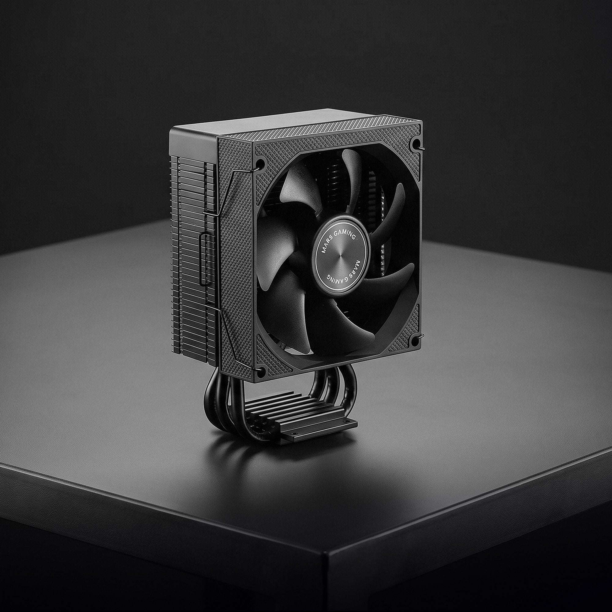 Ventilador Con Disipador De Cpu Mars Gaming Mcpu-Xpro Tdp 190w 3 Heatpipes Torre Pwm Fdb Negro