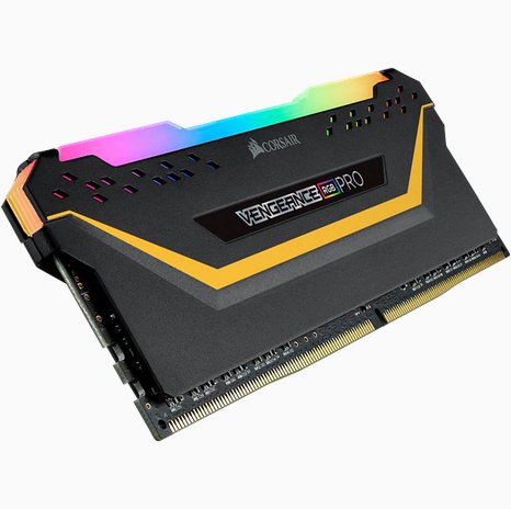 Memoria Ram Corsair Cmw16gx4m2e3200c16 Vengeance Rgb Pro Series Led 16gb 2x8gb 3200mhz Ddr4 Cl16 Black