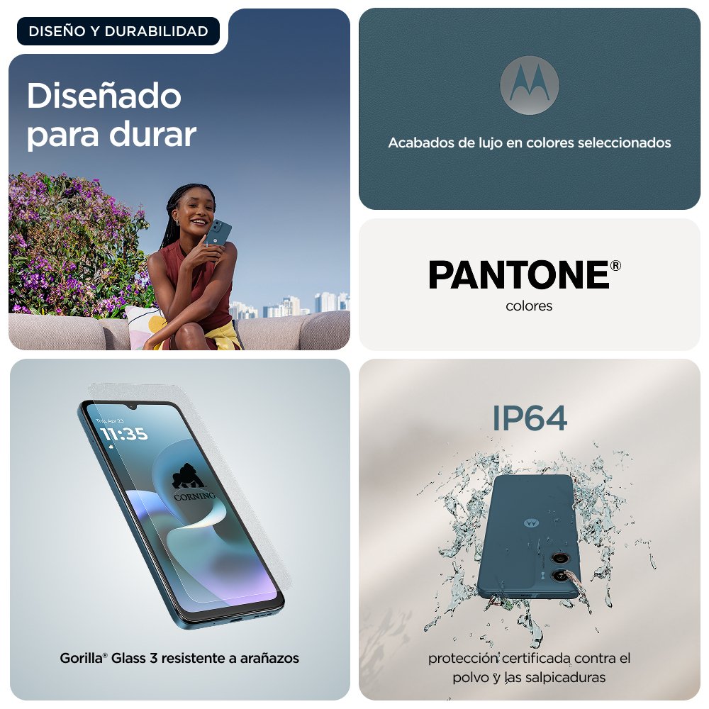EAN 0840493601885 - Motorola moto g06 power 17,5 cm (6.88") SIM doble Android 15 4G USB Tipo C 4 GB 64 GB 7000 mAh Azul imagen 16