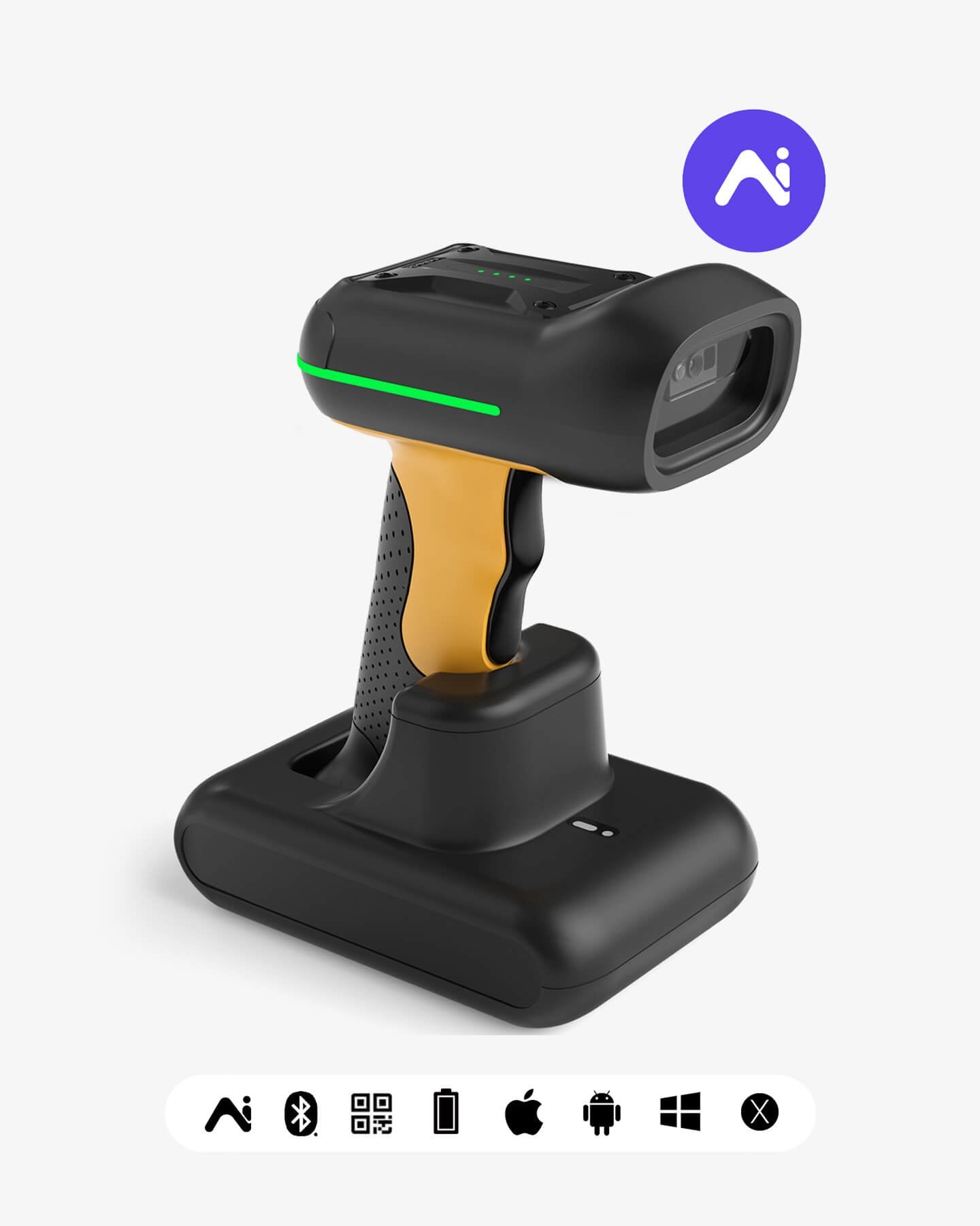 Inateck Barcodescanner 75s Negro [Bcm-75s_negro]