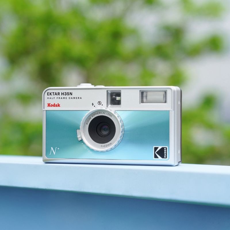 Kodak Ektar H35n Hf Film Camera Analogcamara-Set Con Kodak Ultramax, Blue