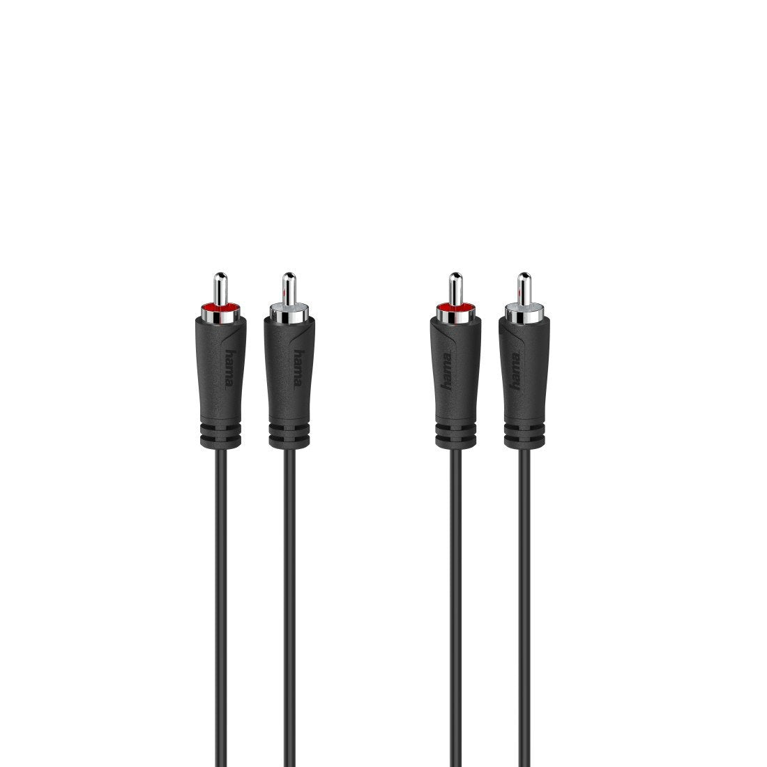 Hama Essential Cable De Audio Rca - Longitud 3m- Estereo - Doble Conector Macho - Negro