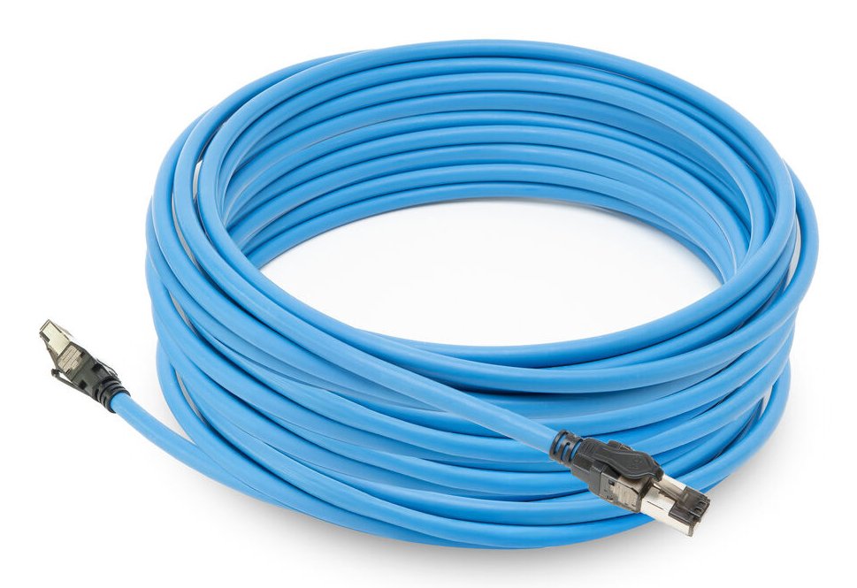 Morado 60 Meters S Ftp Cat6a B2ca Poe++ 100w Solid Prefab Installation Cable, Rj45 Male  Male