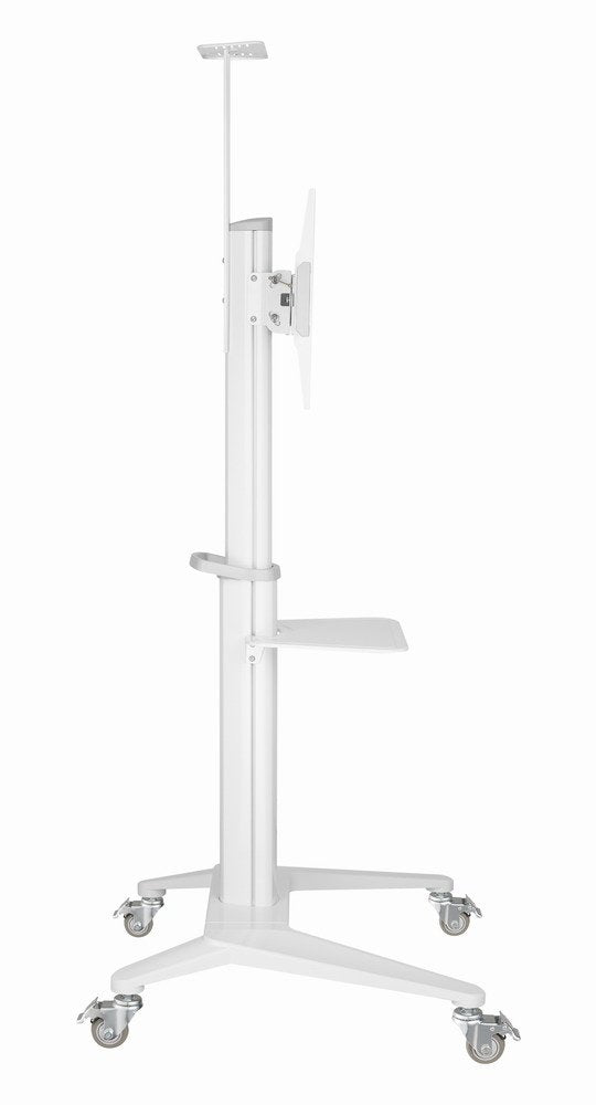 Gembird Aluminum Tv Floor Stand With Caster Wheels 37-70" White