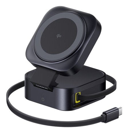 Picogo 2-In-1 Magnetic Wireless Charger Qi2 67w Black
