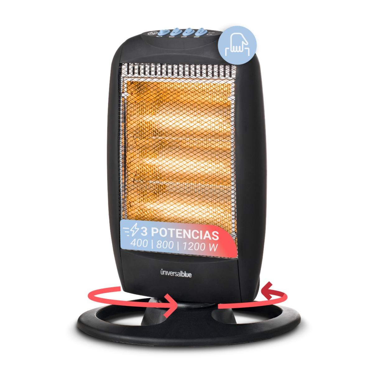 Calefactor Halogeno 1200w Universalblue Paraíso 2020 497-Uch91000-21