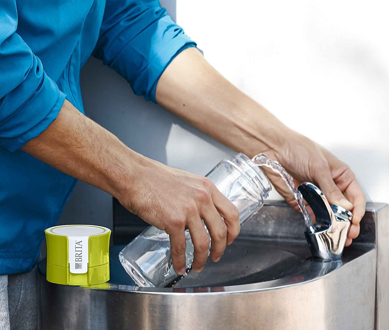EAN 4006387128371 - Brita Fill&Go Vital Botella con filtro de agua 0,6 L Verde, Transparente imagen 5