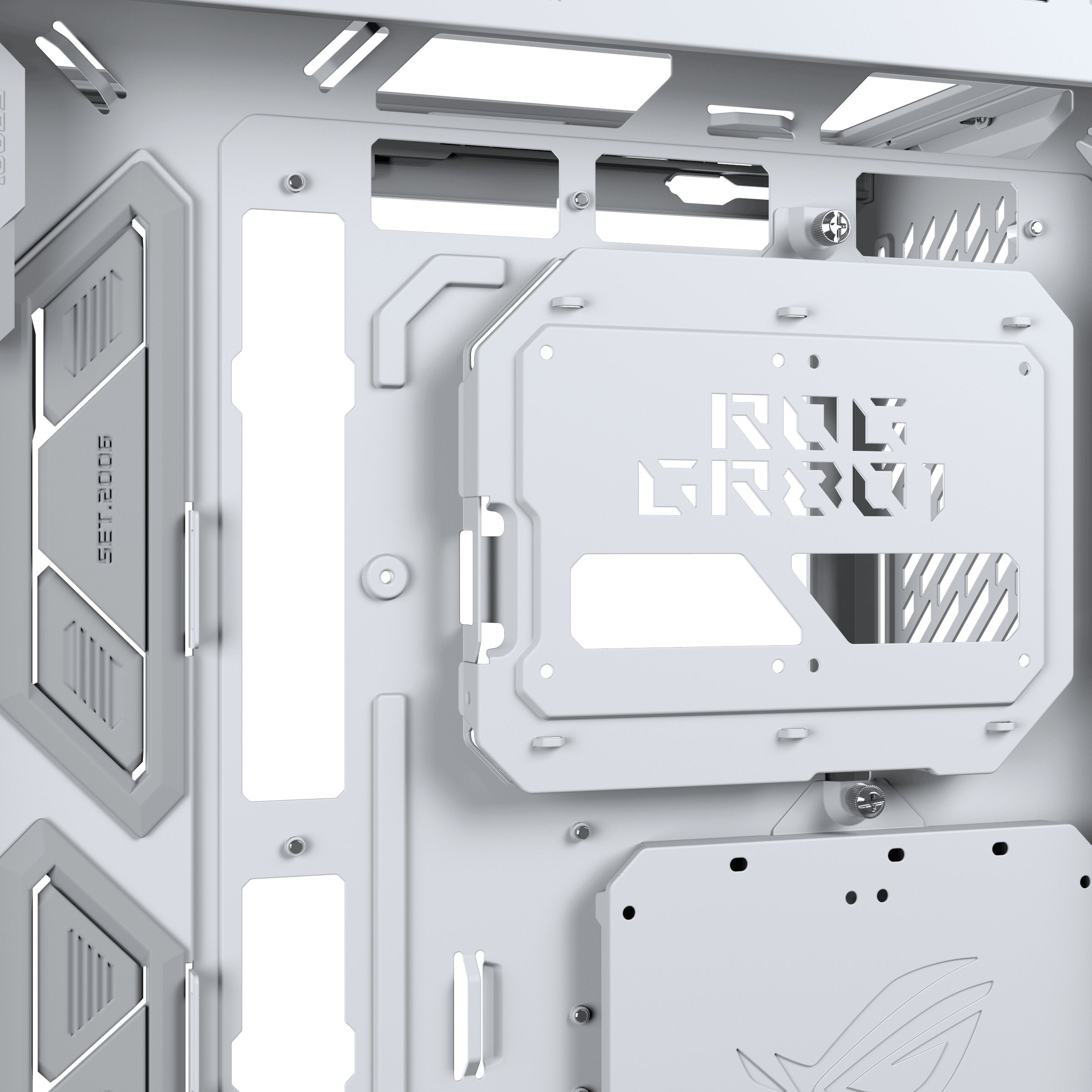 Asus Rog Cronox Gr801 Curve Tg Argb White Midi Tower Blanco