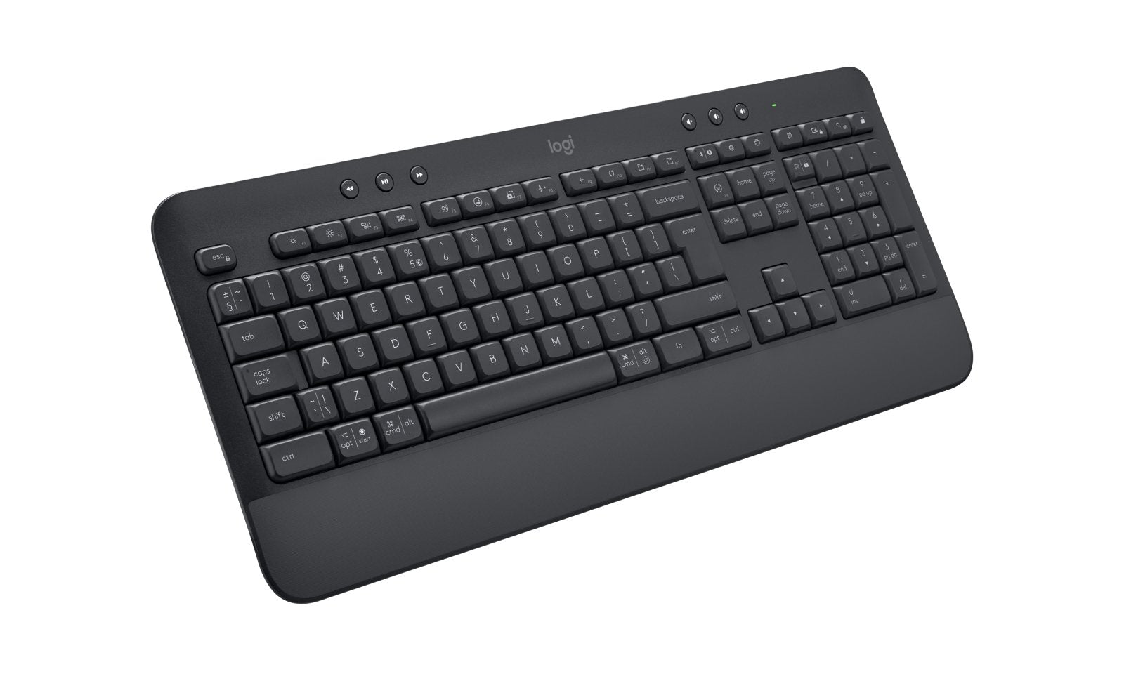 Teclado Ingles Logitech Signature K650 Bluetooth Qwerty Internacional De Ee.Uu. Grafito