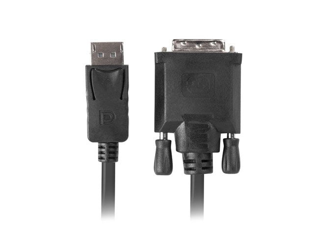 EAN 5901969416428 - Lanberg CA-DPDV-10CU-0010-BK adaptador de cable de vídeo 1 m DisplayPort DVI-D Negro imagen 2