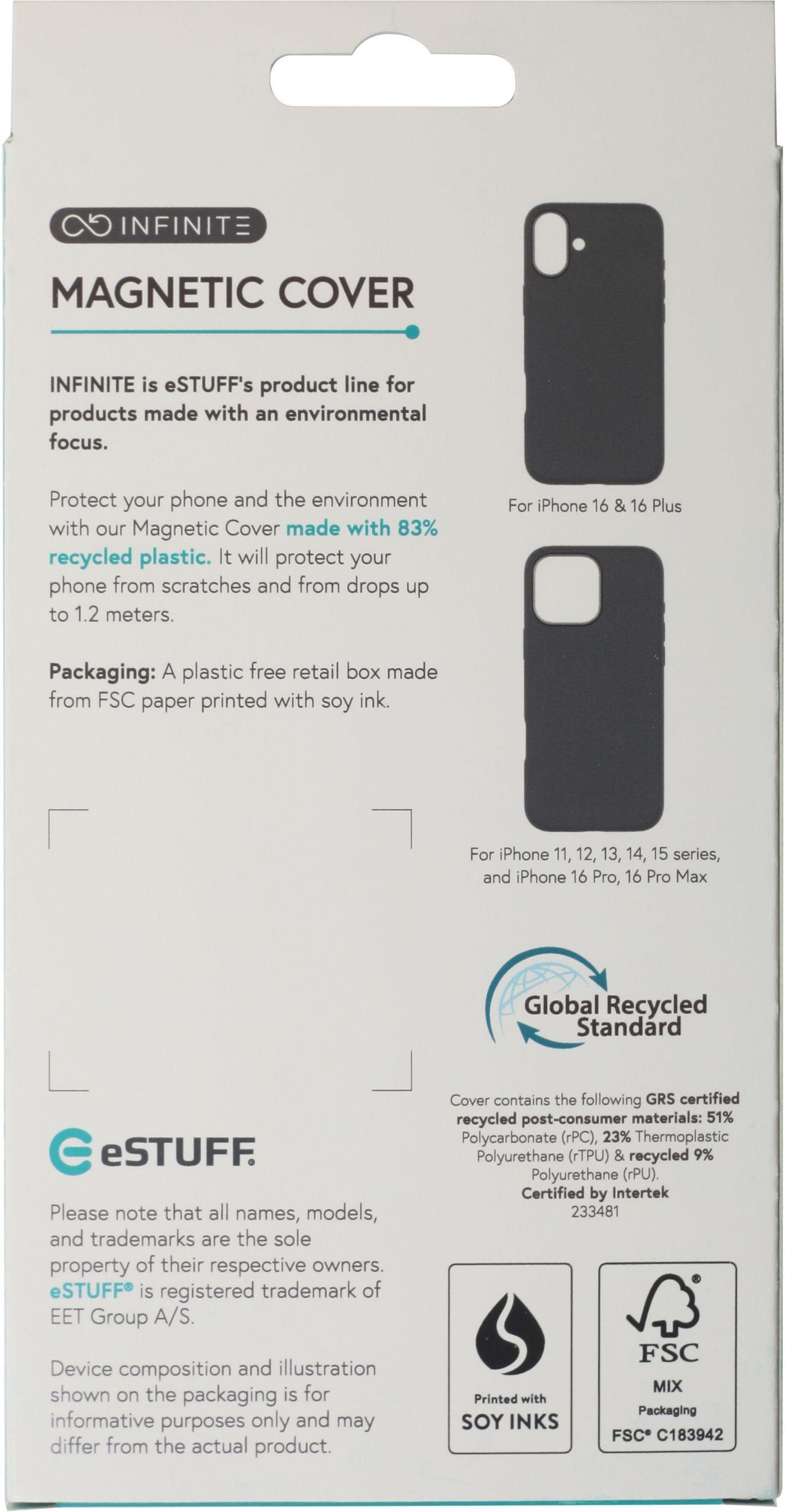 Infinite Venice Iphone 16 Pro  Black Leather Magnetic Cover.