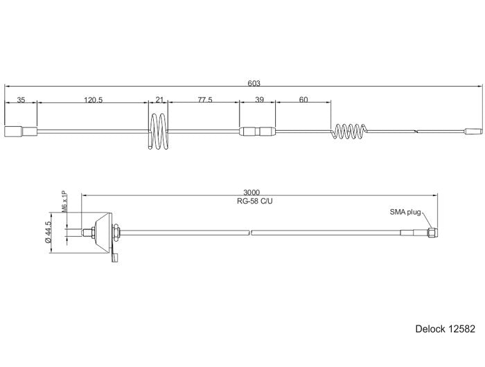 Delock Lte Antena Sma Mecker 5 - 7 Dbi Omnidirektional