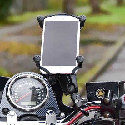 Ram Mounts Ram X-Grip Large Phone Mount With Handlebar U-Bolt Base - Medium