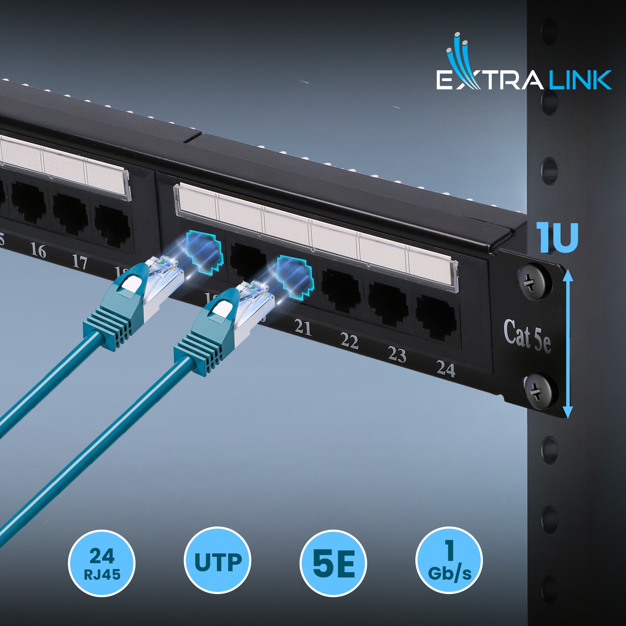 EAN 5902560369809 - Extralink EX.9809 panel de parcheo 1U imagen 4