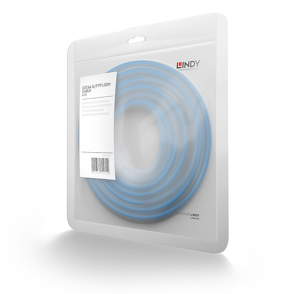 EAN 4002888453745 - Lindy 45374 cable de red Azul 1 m Cat6a S/FTP (S-STP) imagen 2