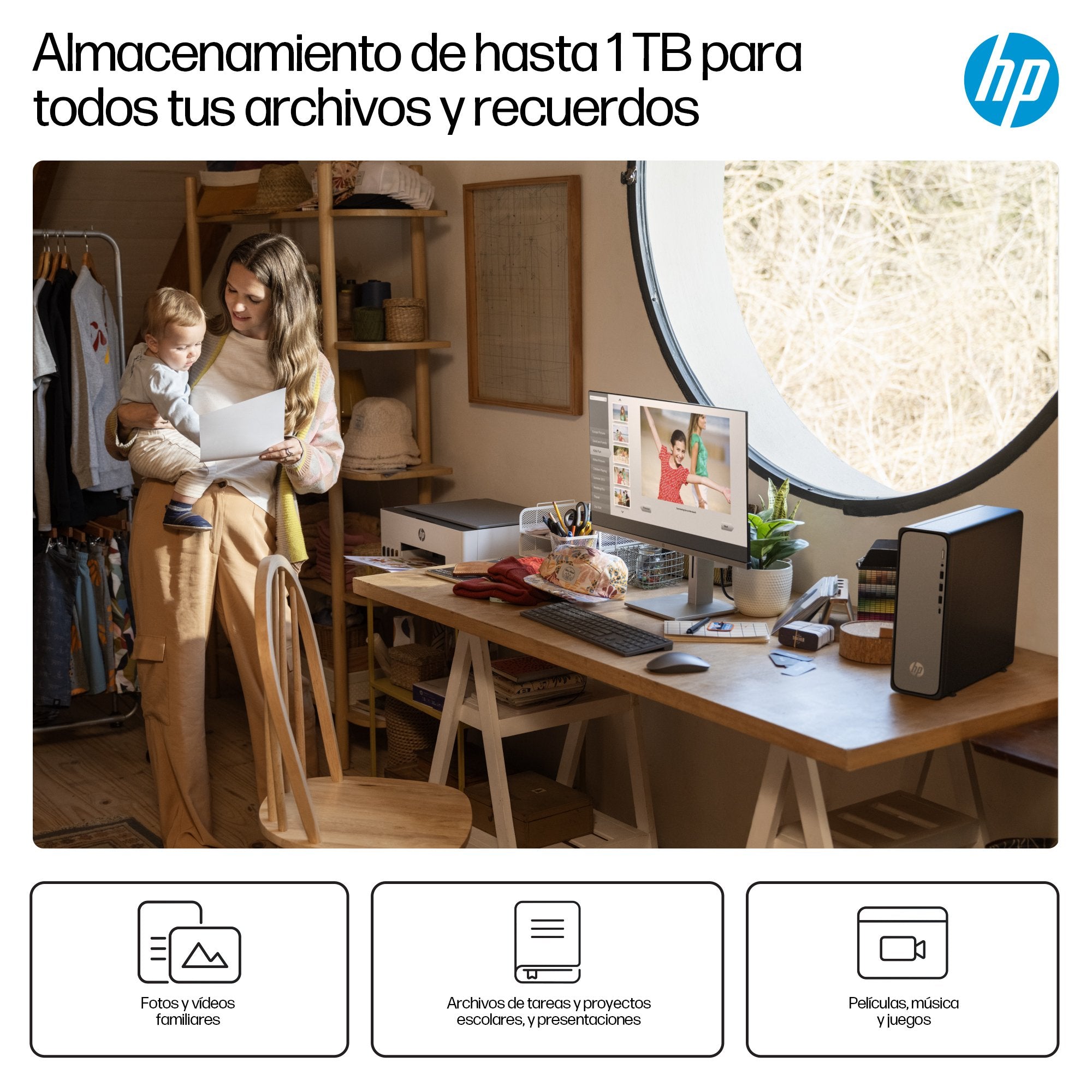 Pc Hpc Hp Ominidesk Slim S03-0009ns I5-1440 16gb 512gb W11h