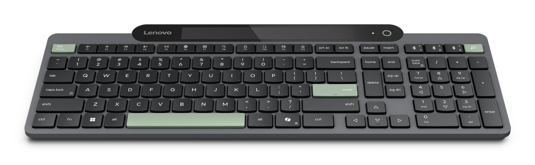 EAN 0195892122609 - Lenovo Self-Charging Bluetooth (ES 172) teclado Hogar / Oficina Español Negro, Verde imagen 7