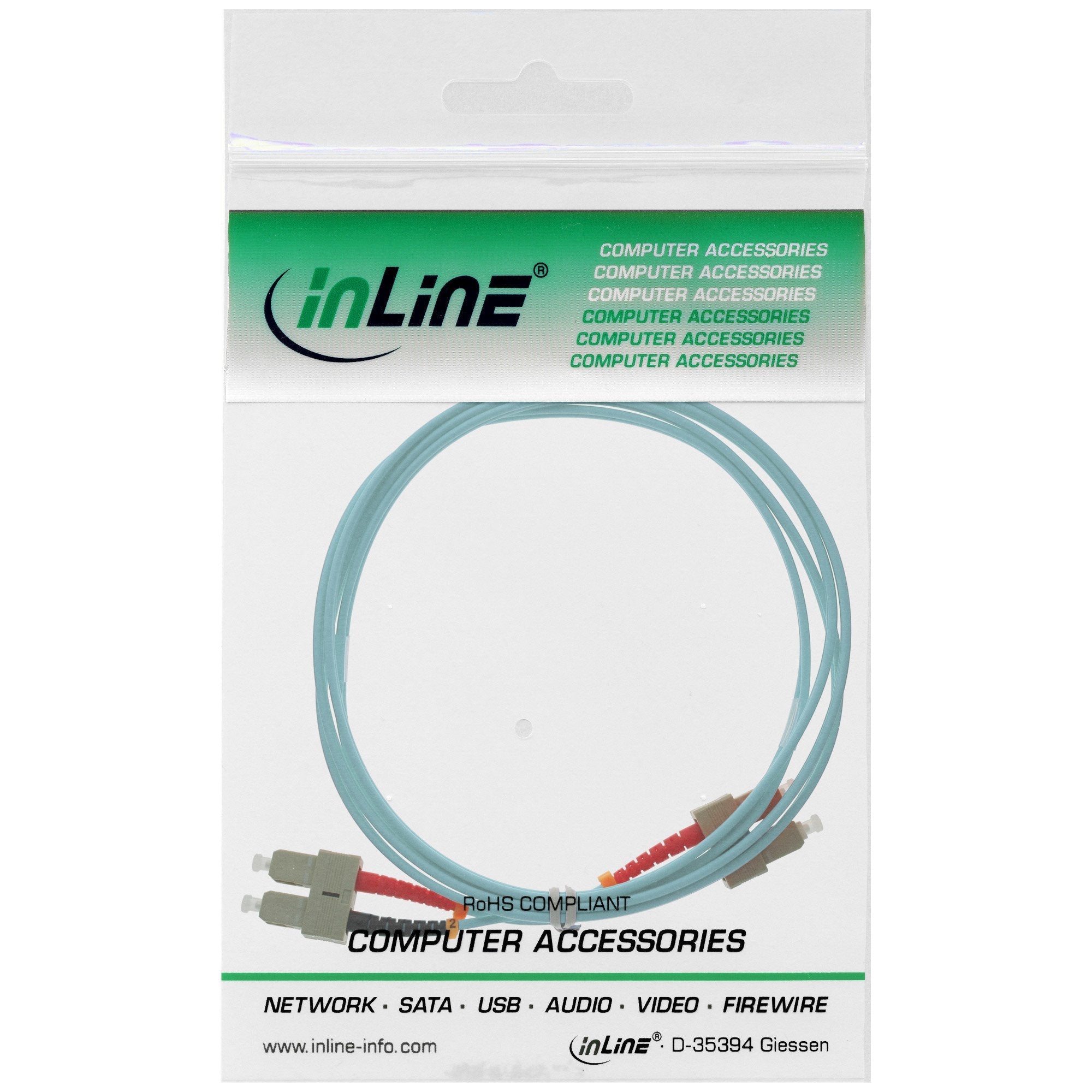 Cable Dúplex De Fibra Óptica Inline Sc/Sc 50/125?M Om3 3m