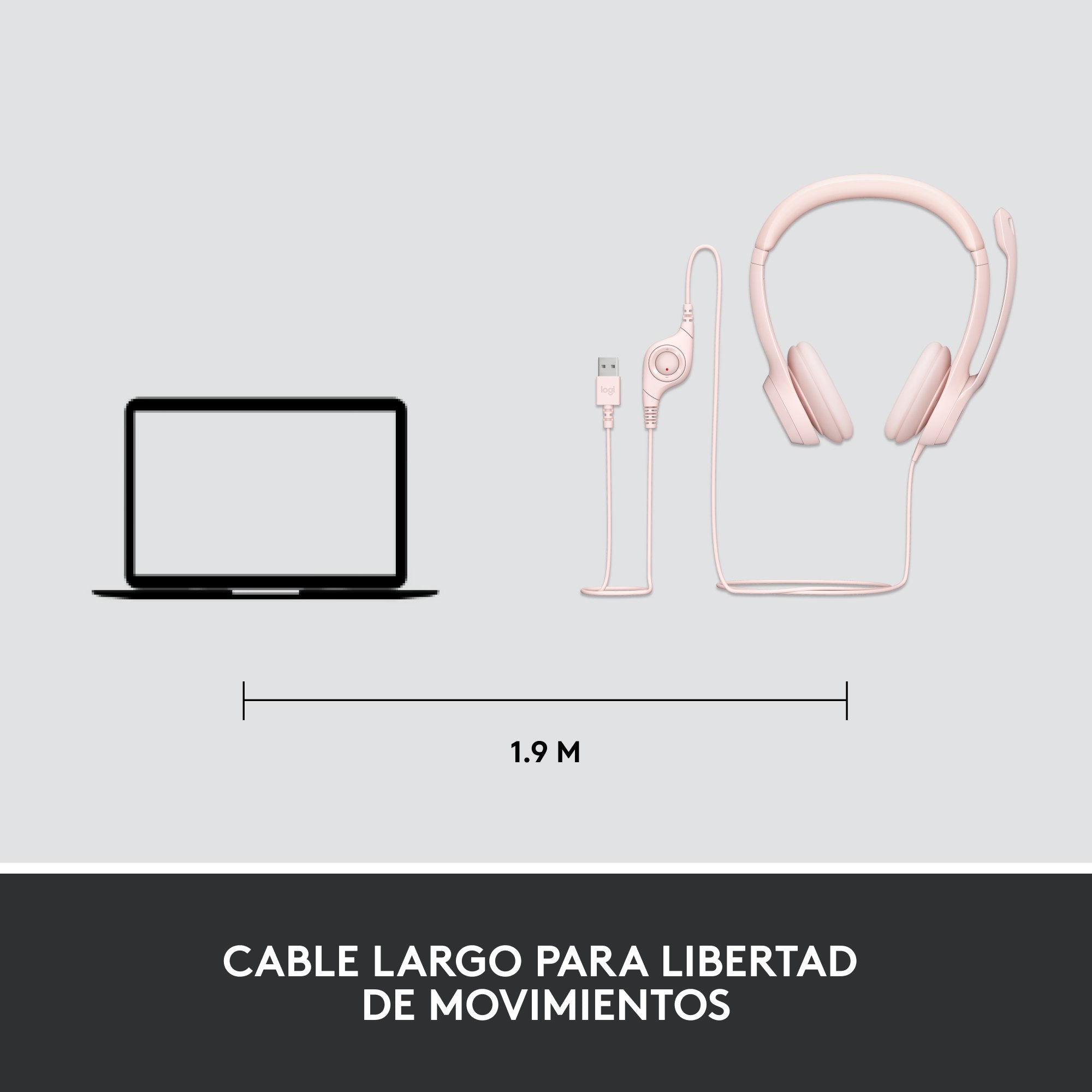 Logitech H390 Auriculares Alámbrico Diadema Usb Tipo A Rosa