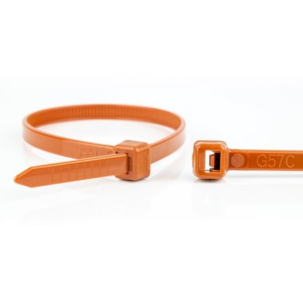 EAN 8717278572482 - WKK 110196171 presilla Brida reutilizable Plástico Marrón 100 pieza(s) imagen 1