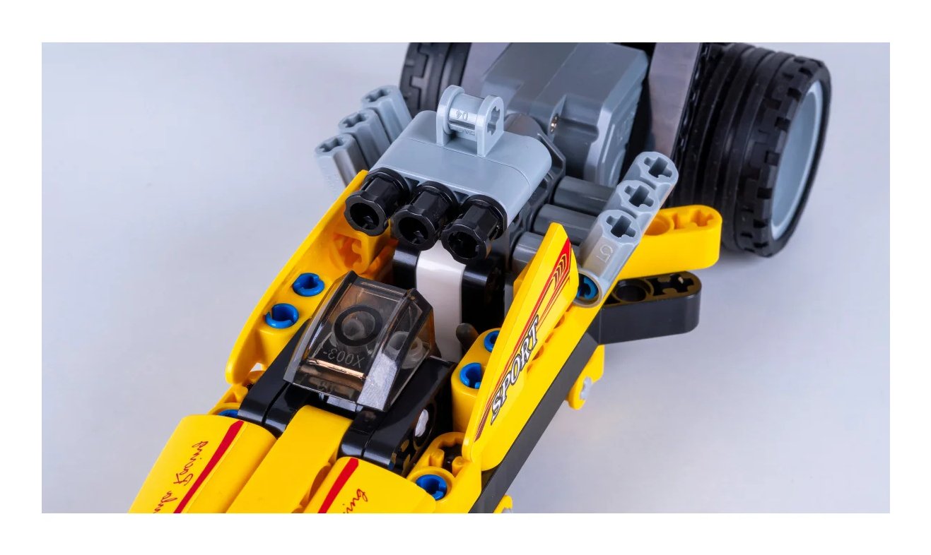 Jamara Cada Drag Racing 1:24 Bricks Amarillo