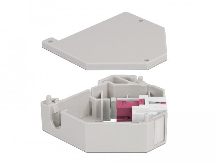 Delock Hutschienenadapter Mit Keystone Sc Simplex Buchse Zu Sc Simplex Buchse Violett