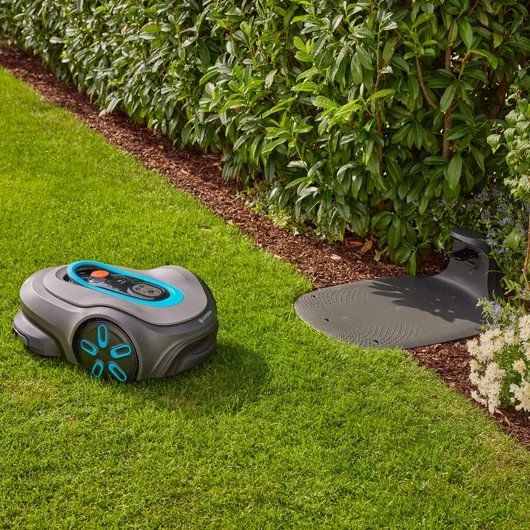 Robot Cortacésped Gardena Smart Sileno Pro 600m² 19802-20 (Gris/Turquesa, Batería De Iones De Litio, Tecnología Lona)
