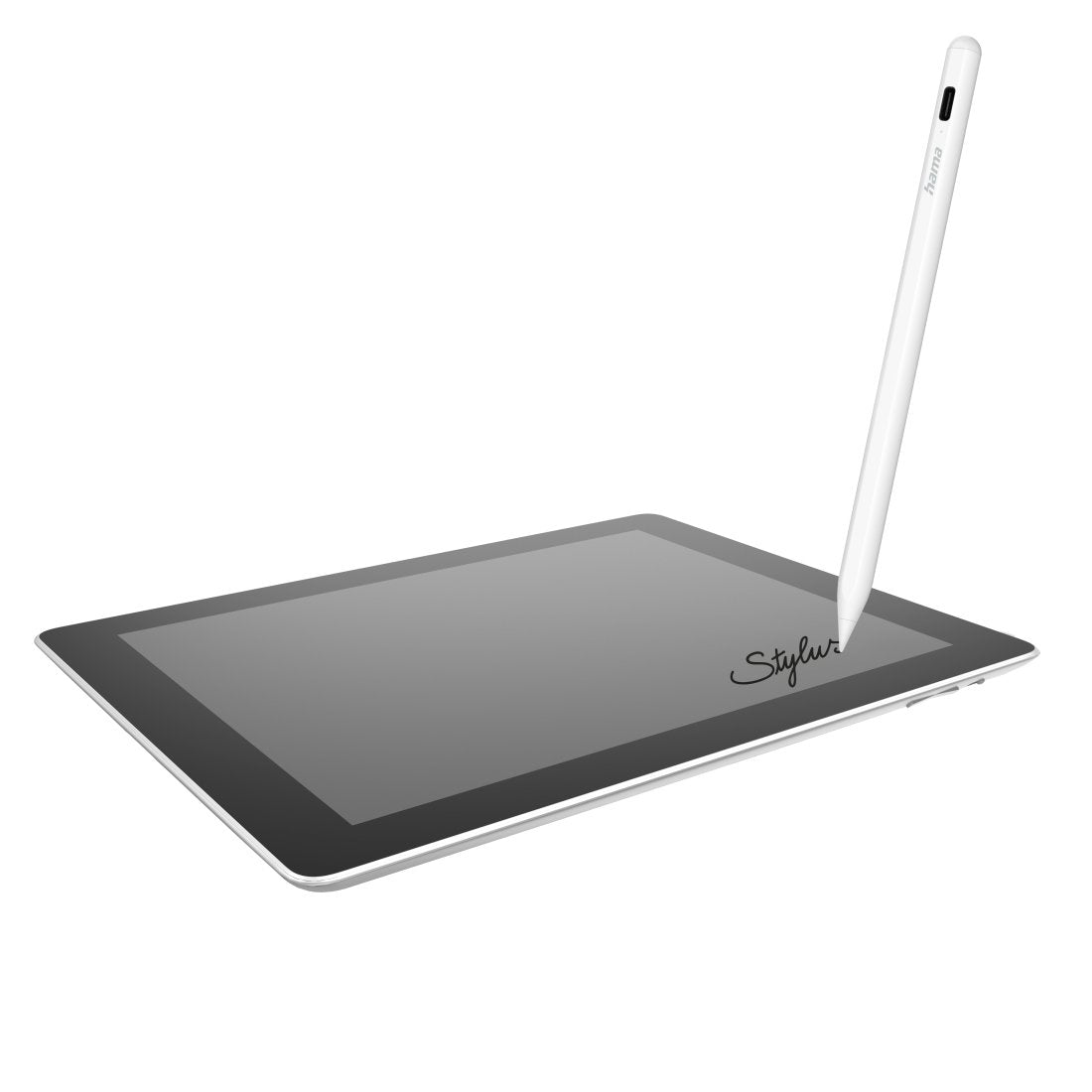 Lapiz Optico Hama Stylus Scribble Para Ipads Color Blanco