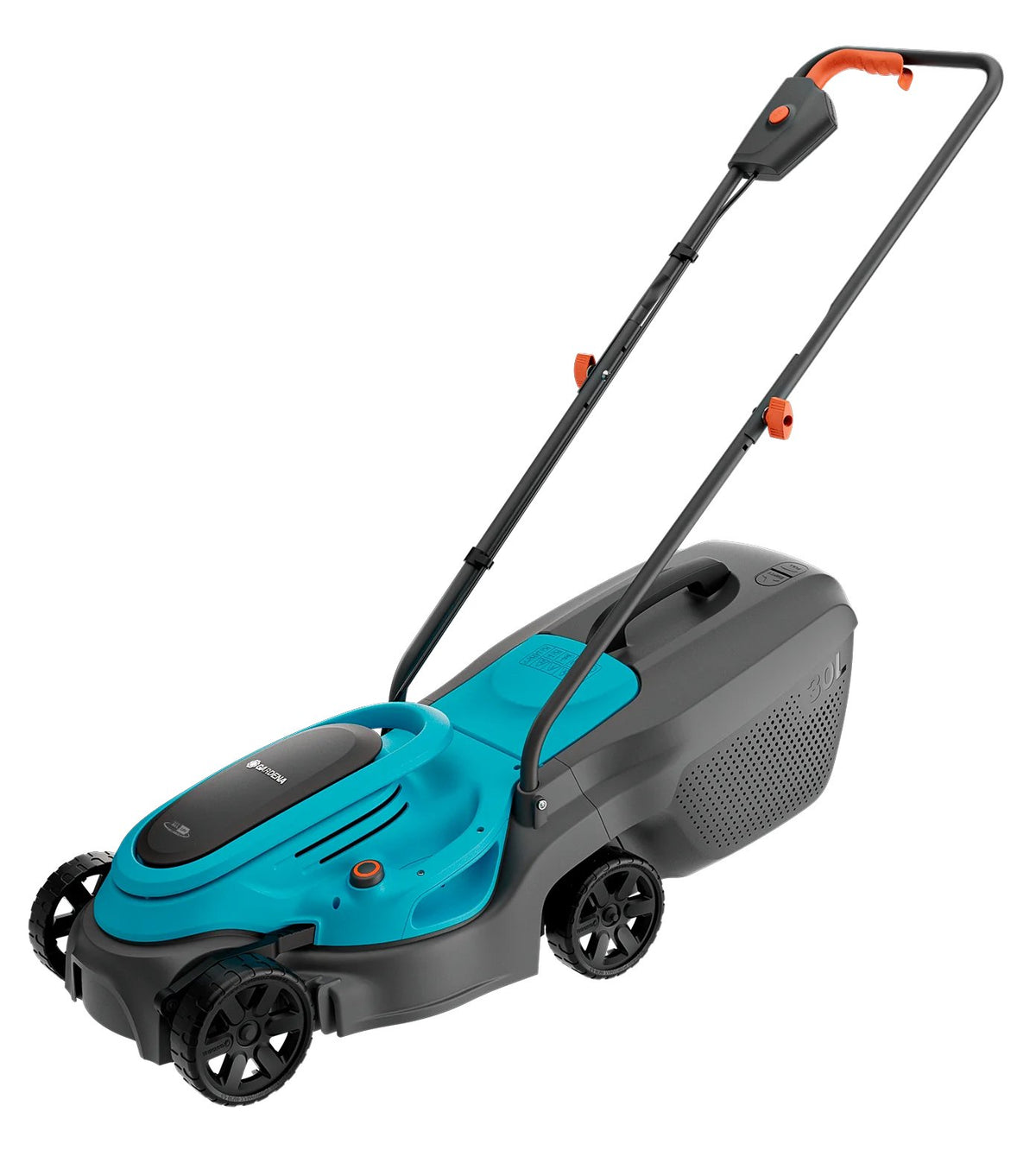 EAN 4066407024212 - Gardena 14634-20 cortadora de césped Cortacésped manual Batería Negro, Azul imagen 1
