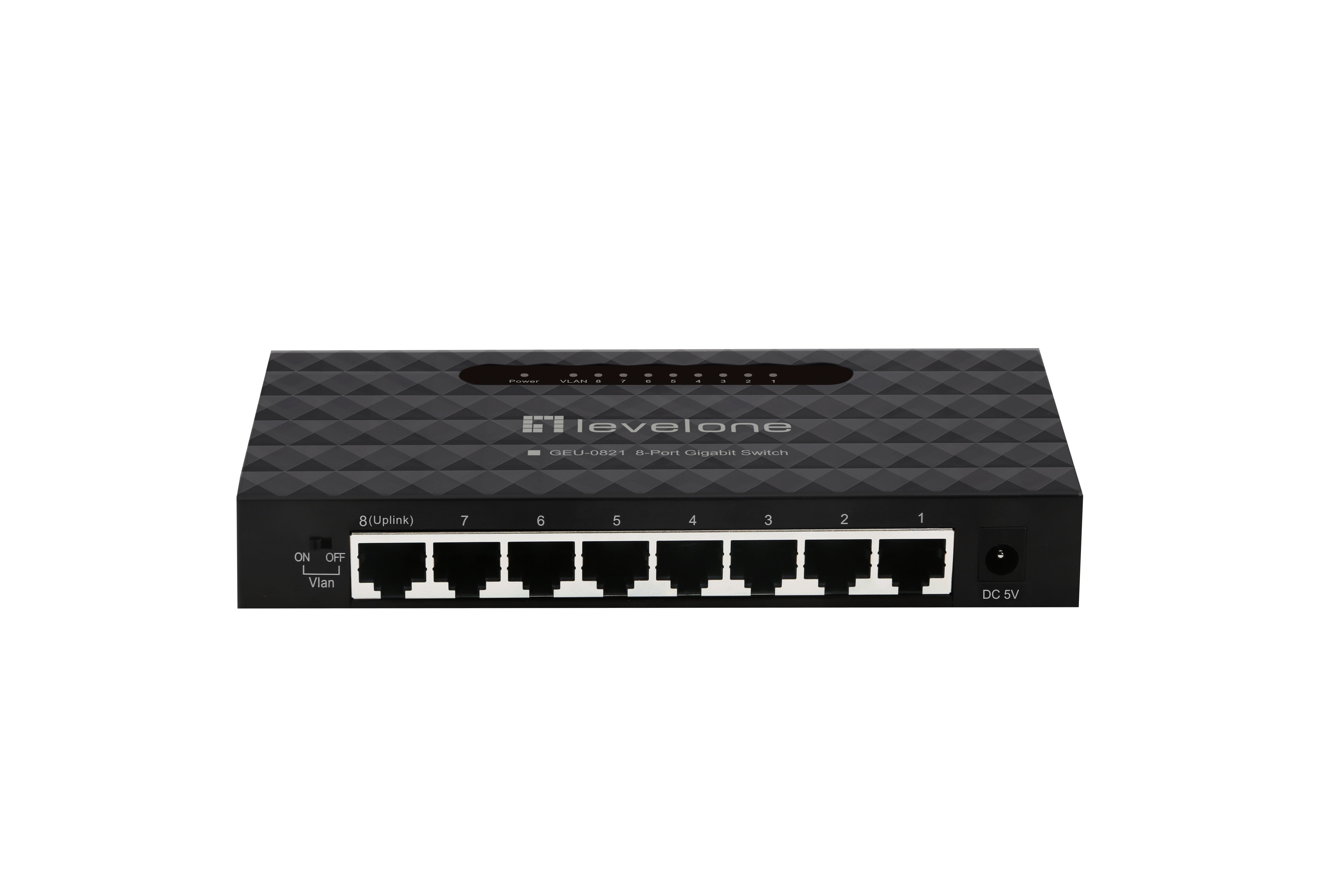 Switch Level One No Gestion 8p 10/100/1000 Geu-0821