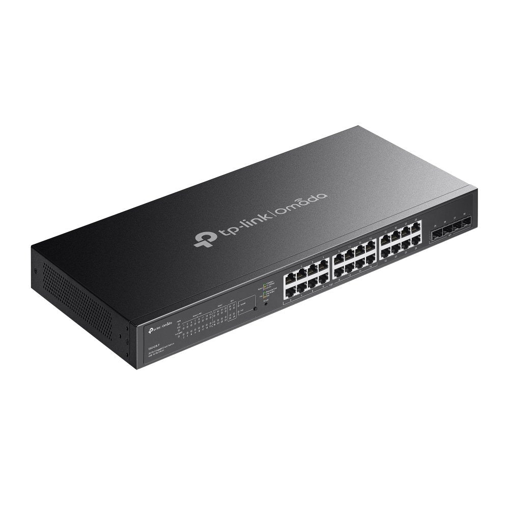 Switch Semigestionable Poe+ Tp-Link Sg2428lp 28p De Los Cuales 16p Giga Poe+ 8p Giga + 4p Slot Giga Sfp Soporta 150w