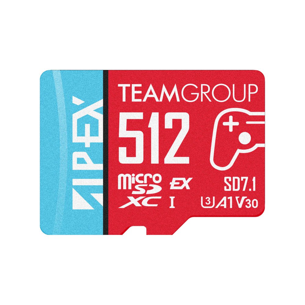 Team Group Apex Sd7.1 512 Gb Sdxc (Rojo Azul, Microsd Express) Tapmsde512giv30a102