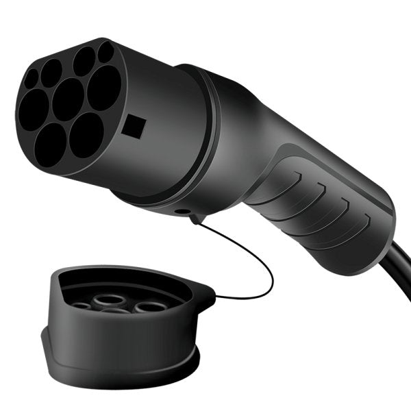 Logilink Elektroauto Cable De Carga Electric Car Charging Cable Tipo 2 Spiral 11kw 3p 20a 5m Negro + Bolsa