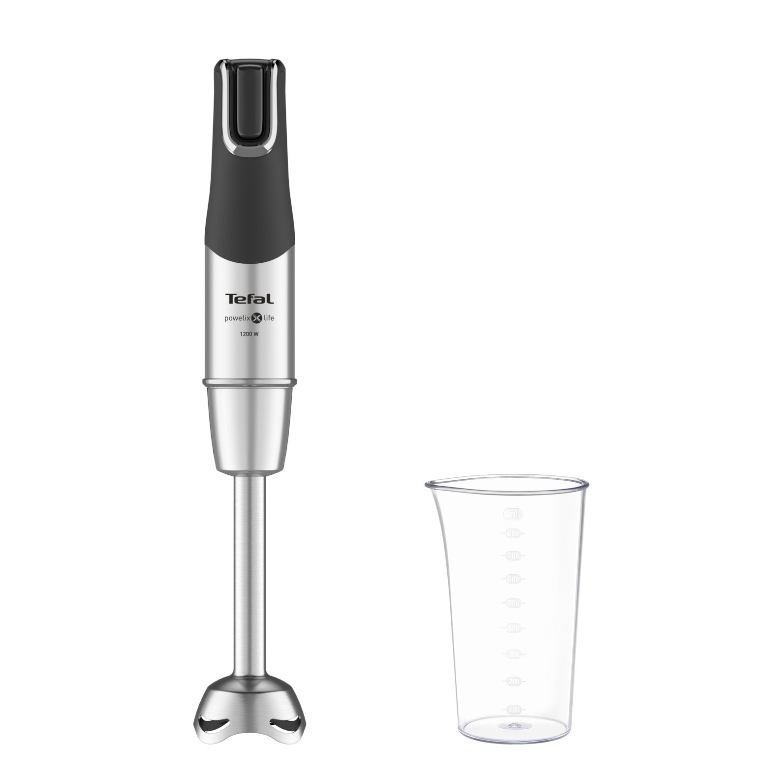 Tefal Blender Infinity Force Pro 5in1 Hb95ld38 Batidora De Mano, 1200 W, Nãºmero De Velocidades Variable, Negro/Acero Inoxidable