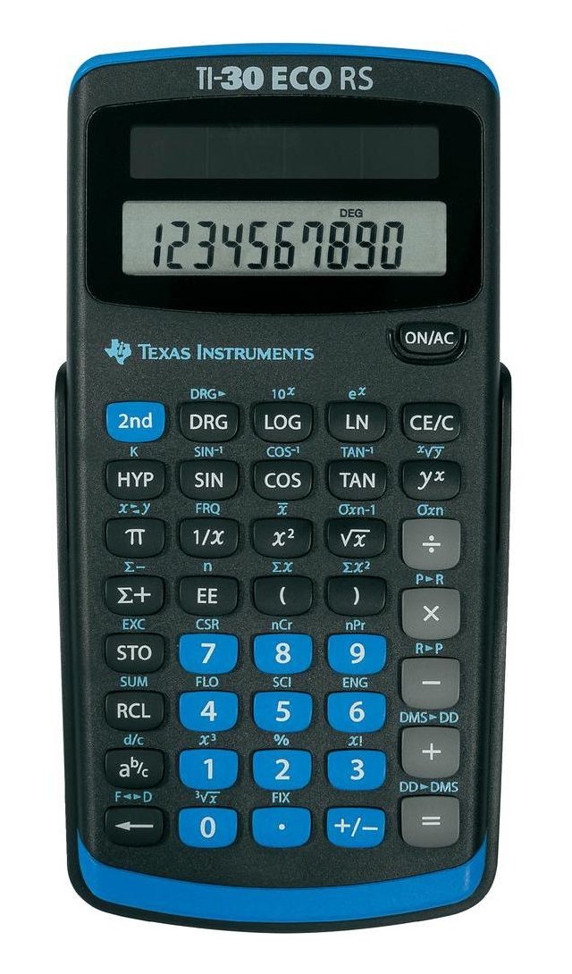 Texas Instruments Ti-30 Eco Rs Calculadora Bolsillo Científica Negro