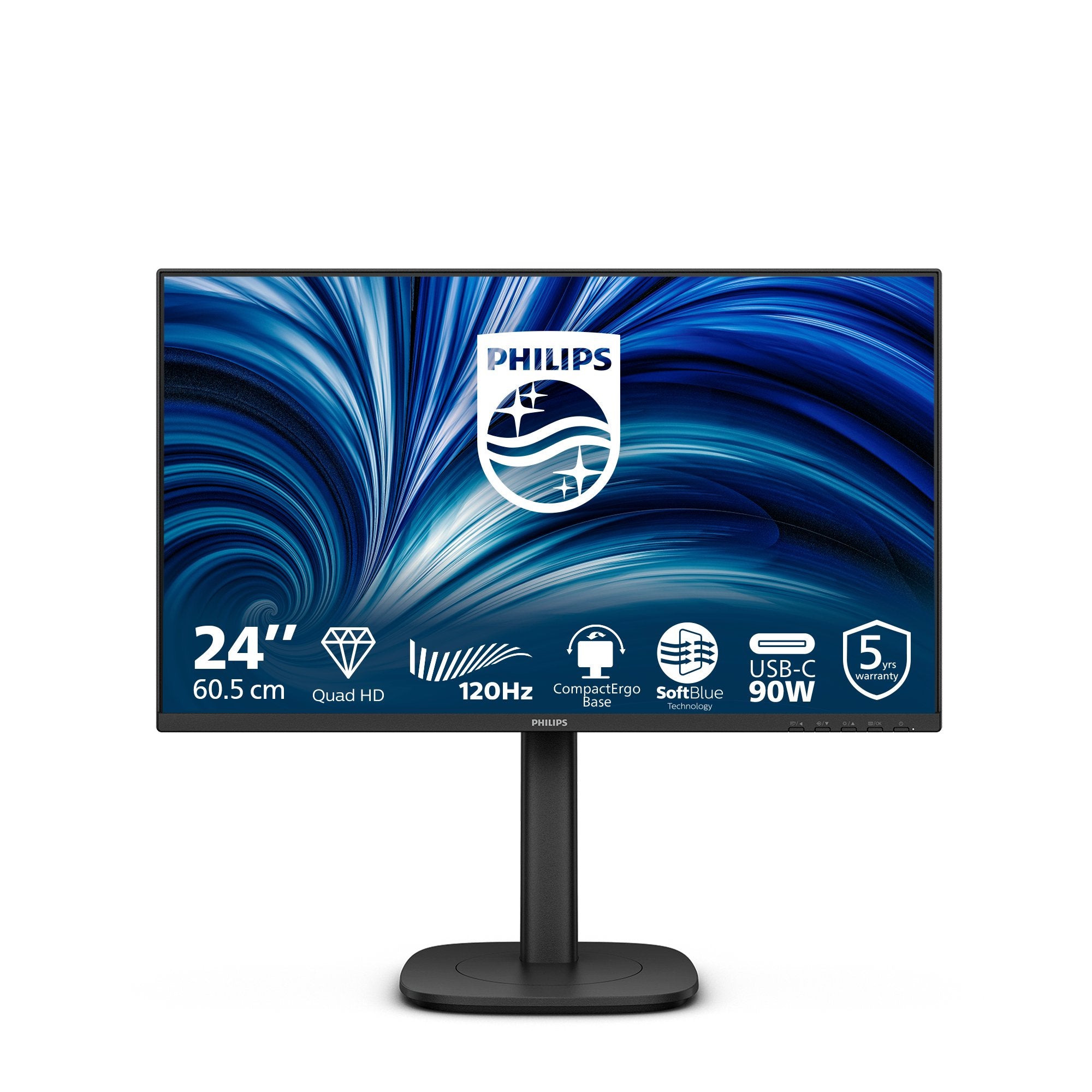 EAN 8721038006414 - Philips 24B2U3601 pantalla para PC 60,5 cm (23.8") 2560 x 1440 Pixeles Quad HD LCD Negro imagen 2