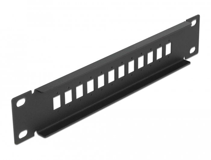 Delock 10 Lwl Patchpanel 12 Port Für Sc Simplex   Lc Duplex 1 He Schwarz
