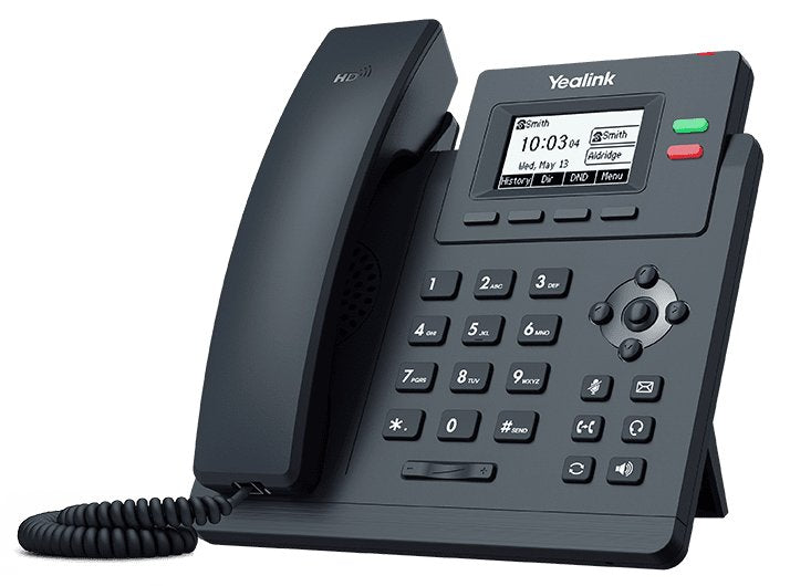 Yealink Teléfono Ip Yealink Sip-T31, Gráfico De 2.3 "132x64, 2x Rj45 10/100, 2x Sip, Con Adaptador