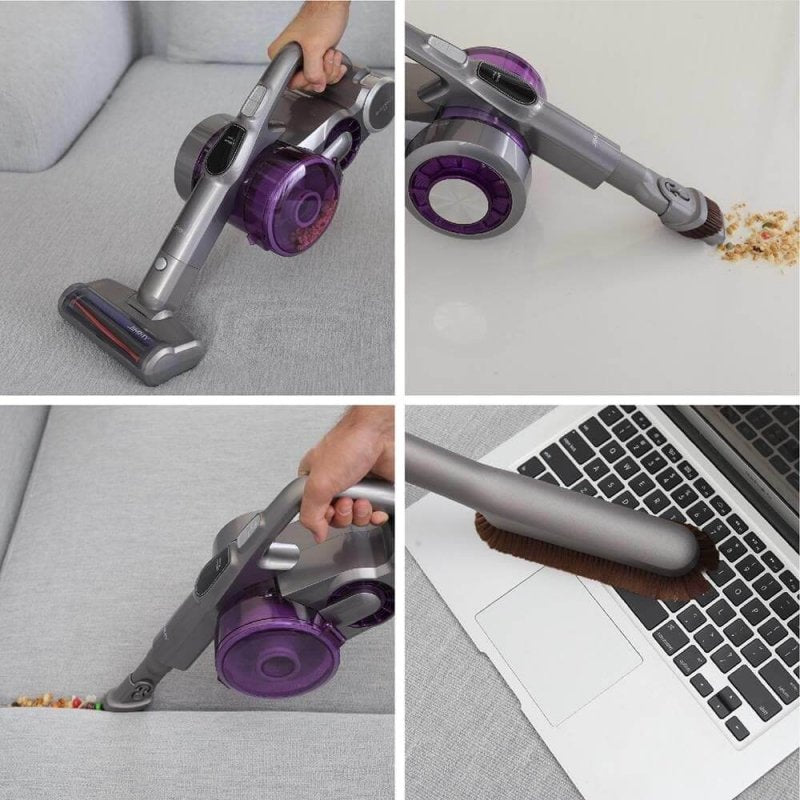 Aspiradora Jimmy Jv85 Pro 2 En 1 Batería Secar Hepa Sin Bolsa 600 W Gris, Violeta
