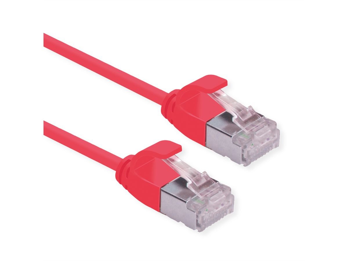 Roline U Ftp Datacenter Cable De Red Cat.6a (Class Ea), Lsoh, Slim, Rot, 1 M