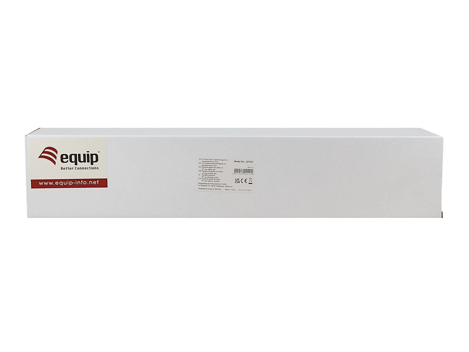 Equip 19" Cablemanagement 5xplamikringe Mahl 1u Ral7035