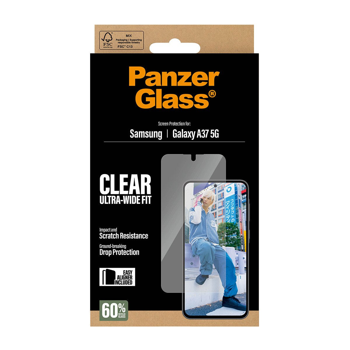 EAN 5715685033988 - PanzerGlass ® Screen Protector Samsung Galaxy A37 5G | Ultra-Wide Fit w. EasyAligner Protector de pantall imagen 3