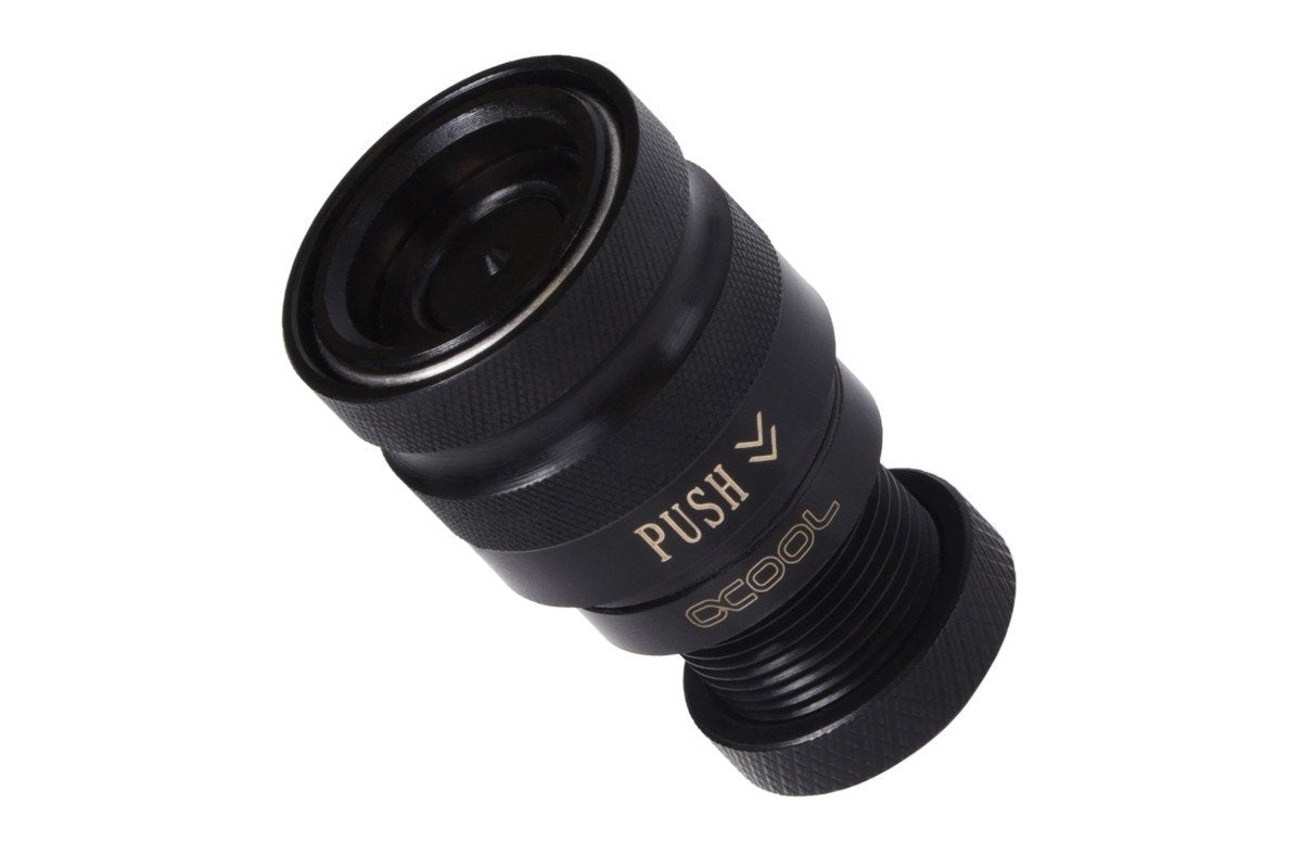 Raccord Autobloquant Alphacool Eiszapfen Quick Coupling Hembra G1/4 (Negro)