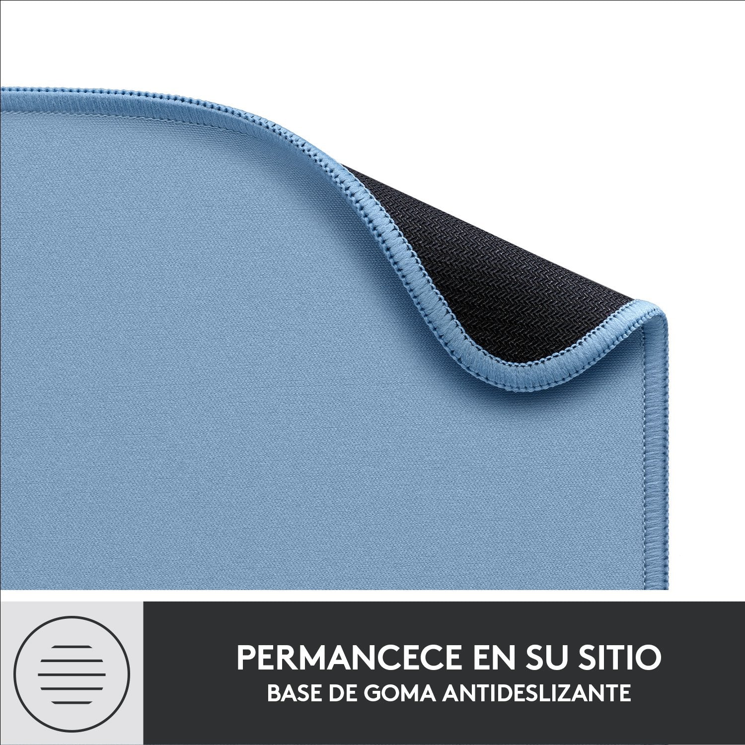 Alfombrilla Logitech Mouse Pad Azul Gris 956-000051