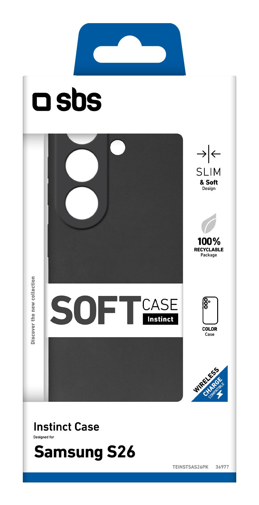 Sbs Instinct Cover Galaxy S26 Schwarz