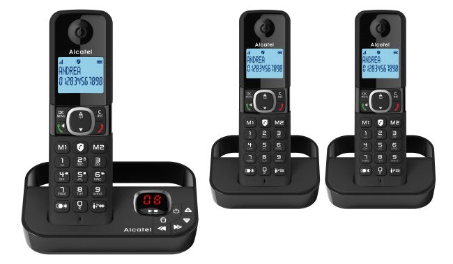 Alcatel F860 Duo- Dect Schnurlostelefon - Grosses Display