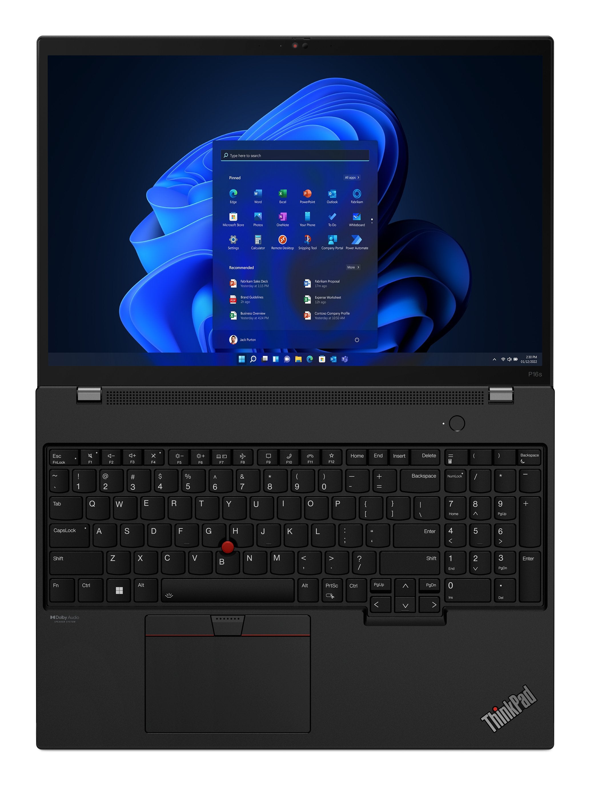 EAN 197528951577 - Lenovo ThinkPad P16s Gen 2 (Intel) Intel® Core™ i7 i7-1360P Estación de trabajo móvil 40,6 cm (16") WUXGA  imagen 15