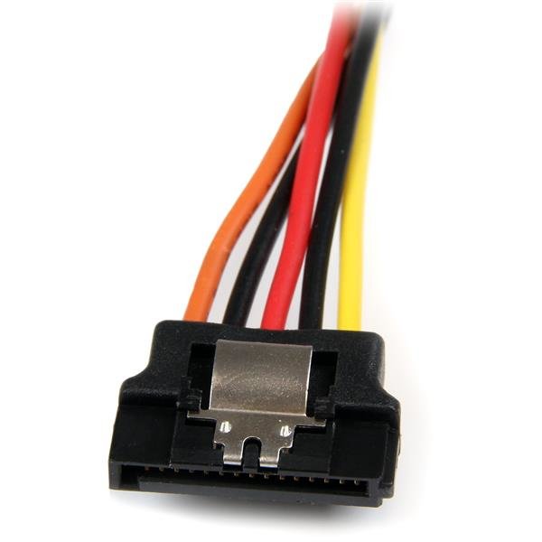 Startech Cable Bifurcador Alimentacion Sata 1xsata Macho A 2xsata Hembra 0,15m Con Cierre De Segurid
